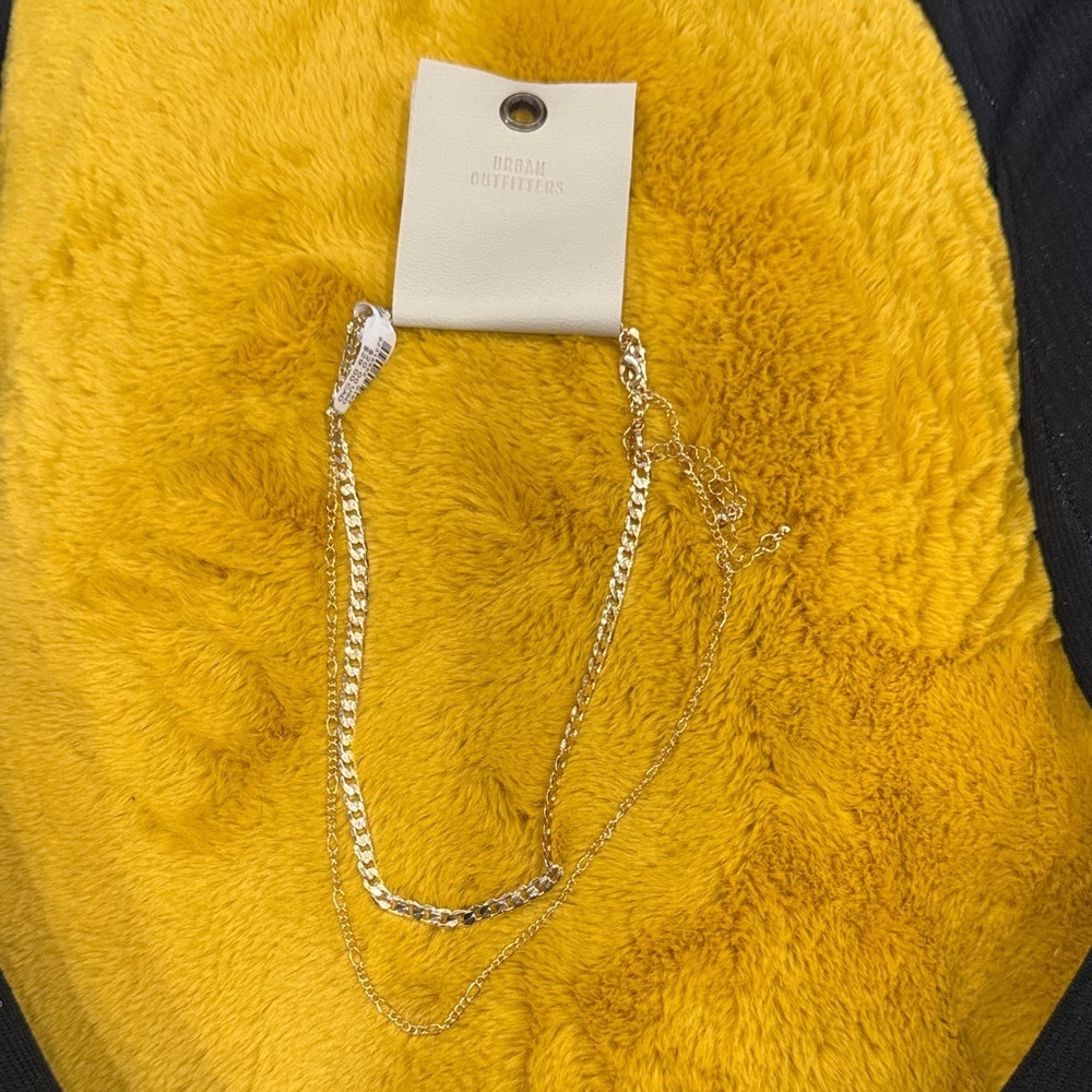 Urban Outfitters Double Gold Chain Necklace